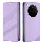 For OPPO Find X8s+ Embossed Multi-functional Wallet Retro Leather Phone Case(Light Purple) - 2