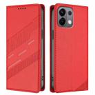For OPPO K13 5G Embossed Multi-functional Wallet Retro Leather Phone Case(Red) - 2