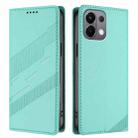 For OPPO K13 5G Embossed Multi-functional Wallet Retro Leather Phone Case(Mint Green) - 2