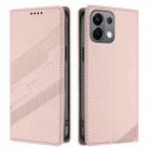 For OPPO K13 5G Embossed Multi-functional Wallet Retro Leather Phone Case(Pink) - 2