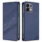 For OPPO K13 5G Embossed Multi-functional Wallet Retro Leather Phone Case(Dark Blue) - 2