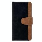 For iPhone 11 Color Stitching Skin Feel Leather RFID Blocking Phone Case(Black) - 2