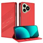 For Ulefone Note 19 Embossed Multi-functional Wallet Retro Leather Phone Case(Red) - 1