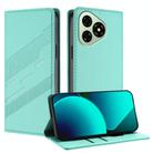 For Ulefone Note 19 Embossed Multi-functional Wallet Retro Leather Phone Case(Mint Green) - 1