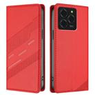 For Ulefone Note 20 Pro Embossed Multi-functional Wallet Retro Leather Phone Case(Red) - 2