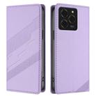 For Ulefone Note 20 Pro Embossed Multi-functional Wallet Retro Leather Phone Case(Light Purple) - 2