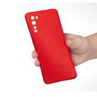 For OnePlus Nord Solid Color Liquid Silicone Dropproof Full Coverage Protective Case(Red) - 2