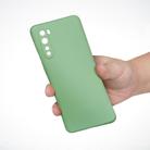 For OnePlus Nord Solid Color Liquid Silicone Dropproof Full Coverage Protective Case(Green) - 2