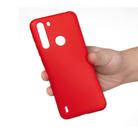 For Motorola Moto One Fusion Solid Color Liquid Silicone Dropproof Full Coverage Protective Case(Red) - 2