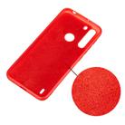 For Motorola Moto One Fusion Solid Color Liquid Silicone Dropproof Full Coverage Protective Case(Red) - 3