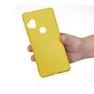 For Motorola Moto One Hyper Solid Color Liquid Silicone Dropproof Full Coverage Protective Case(Yellow) - 2