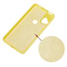 For Motorola Moto One Hyper Solid Color Liquid Silicone Dropproof Full Coverage Protective Case(Yellow) - 3