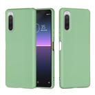 For Sony Xperia 10 II Solid Color Liquid Silicone Dropproof Full Coverage Protective Case(Green) - 1