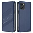 For Umidigi A13 4G Embossed Multi-functional Wallet Retro Leather Phone Case(Dark Blue) - 2
