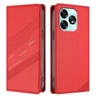 For Umidigi A15C Embossed Multi-functional Wallet Retro Leather Phone Case(Red) - 2