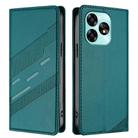 For Umidigi A15C Embossed Multi-functional Wallet Retro Leather Phone Case(Dark Green) - 2