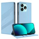 For Umidigi A15C Embossed Multi-functional Wallet Retro Leather Phone Case(Light Blue) - 1