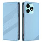 For Umidigi A15C Embossed Multi-functional Wallet Retro Leather Phone Case(Light Blue) - 2