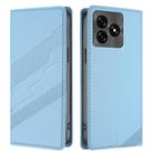 For Umidigi G5 Embossed Multi-functional Wallet Retro Leather Phone Case(Light Blue) - 2