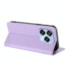 For Oukitel C50 Embossed Multi-functional Wallet Retro Leather Phone Case(Light Purple) - 3
