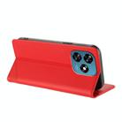For Oukitel C51 Embossed Multi-functional Wallet Retro Leather Phone Case(Red) - 3