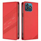 For Oukitel C53 Embossed Multi-functional Wallet Retro Leather Phone Case(Red) - 2