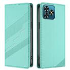 For Oukitel C53 Embossed Multi-functional Wallet Retro Leather Phone Case(Mint Green) - 2