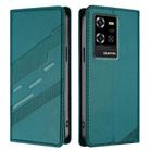 For Oukitel WP50 5G Embossed Multi-functional Wallet Retro Leather Phone Case(Dark Green) - 2
