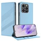 For Oukitel WP52 5G Embossed Multi-functional Wallet Retro Leather Phone Case(Light Blue) - 1