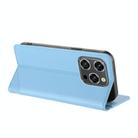 For Oukitel WP52 5G Embossed Multi-functional Wallet Retro Leather Phone Case(Light Blue) - 3