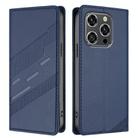For Oukitel WP52 5G Embossed Multi-functional Wallet Retro Leather Phone Case(Dark Blue) - 2