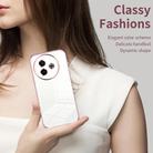 For vivo Y300i Transparent Plating Fine Hole Phone Case(Transparent) - 3