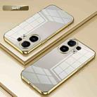 For vivo S30 Transparent Plating Fine Hole Phone Case(Gold) - 2