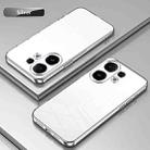 For vivo S30 Transparent Plating Fine Hole Phone Case(Silver) - 2