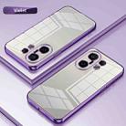 For vivo S30 Pro mini Transparent Plating Fine Hole Phone Case(Purple) - 2