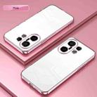 For vivo S30 Pro mini Transparent Plating Fine Hole Phone Case(Pink) - 2