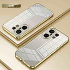 For vivo S30 Pro mini Transparent Plating Fine Hole Phone Case(Gold) - 2