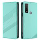 For TCL 20 R 5G Embossed Multi-functional Wallet Retro Leather Phone Case(Mint Green) - 2