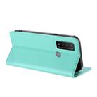 For TCL 20 R 5G Embossed Multi-functional Wallet Retro Leather Phone Case(Mint Green) - 3