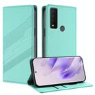 For TCL 30 XE 5G Embossed Multi-functional Wallet Retro Leather Phone Case(Mint Green) - 1