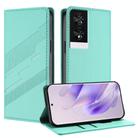 For TCL 40 NxtPaper 4G Embossed Multi-functional Wallet Retro Leather Phone Case(Mint Green) - 1