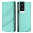 For TCL 40 NxtPaper 4G Embossed Multi-functional Wallet Retro Leather Phone Case(Mint Green) - 2