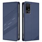 For TCL 40 NxtPaper 5G Embossed Multi-functional Wallet Retro Leather Phone Case(Dark Blue) - 2