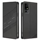 For TCL 40 R 5G Embossed Multi-functional Wallet Retro Leather Phone Case(Black) - 2