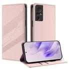 For TCL 40 SE Embossed Multi-functional Wallet Retro Leather Phone Case(Pink) - 1