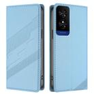 For TCL 50 5G Embossed Multi-functional Wallet Retro Leather Phone Case(Light Blue) - 2