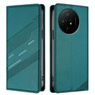 For TCL 50 XL 5G Embossed Multi-functional Wallet Retro Leather Phone Case(Dark Green) - 2