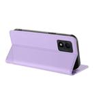 For TCL 303 Embossed Multi-functional Wallet Retro Leather Phone Case(Light Purple) - 3