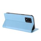 For TCL 303 Embossed Multi-functional Wallet Retro Leather Phone Case(Light Blue) - 3