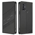 For TCL 305 / 306 / 30 SE Embossed Multi-functional Wallet Retro Leather Phone Case(Black) - 2